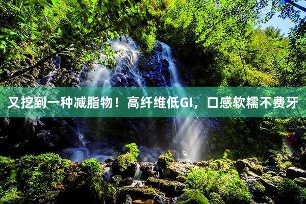 又挖到一种减脂物！高纤维低GI，口感软糯不费牙