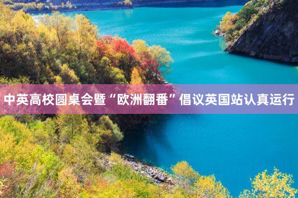 中英高校圆桌会暨“欧洲翻番”倡议英国站认真运行